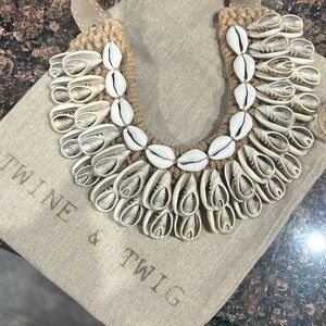 Twine and Twig Cowrie Necklace